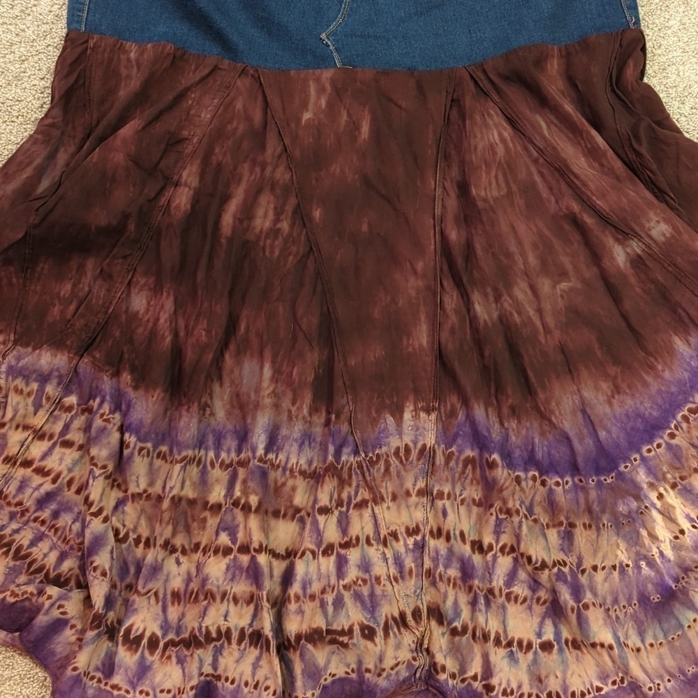 Upcycled Tye Dye Skirt - Picture 7 of 7